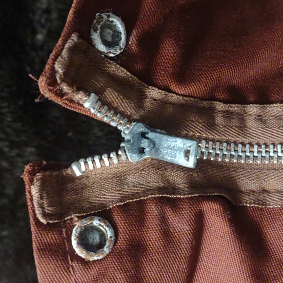 Vintage Sears chore Barn jacket coat blanket lined LG long trench 60s workwear - Picture 8 of 14